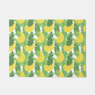 Paillasson Feuille de banane et motif de fruit