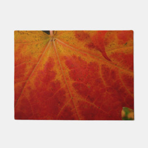 Paillasson Feuille d'érable rouge Abstraite Automne Photograp