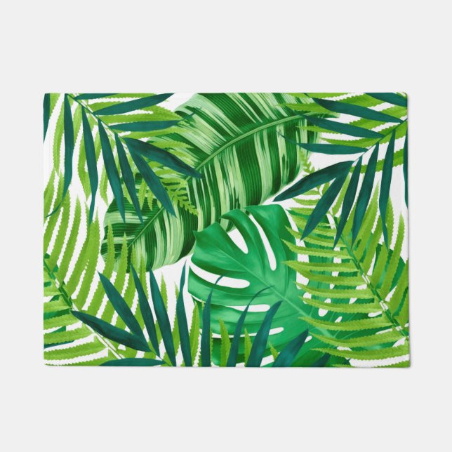 Paillasson Feuille tropical vert (Devant)