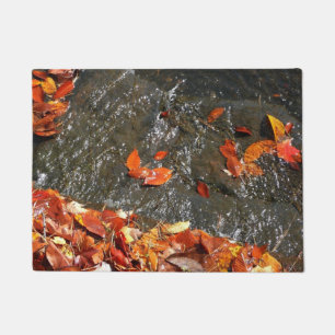 Paillasson Feuilles d'automne dans la cascade I Photographie