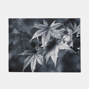 Paillasson Feuilles japonais d'érable en bleu profond