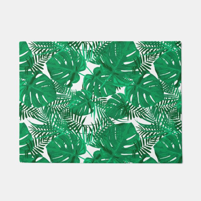 Paillasson Feuilles verts tropicaux (Devant)