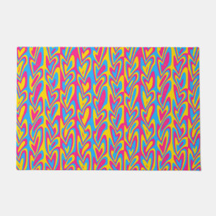 Paillasson Fière Pansexualité Groovy Trippy Squiggly Quirky 