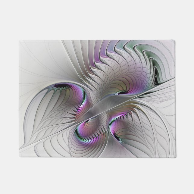Paillasson Figure de fantaisie abstraite moderne timide Art f (Devant)