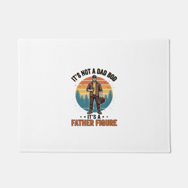 Paillasson Figure de père drôle design de chemise humoristiqu (Devant)