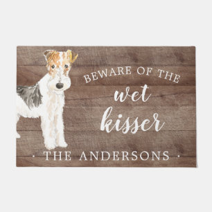 Paillasson Fil Haired Fox Terrier.Chien Porte personnalisée M