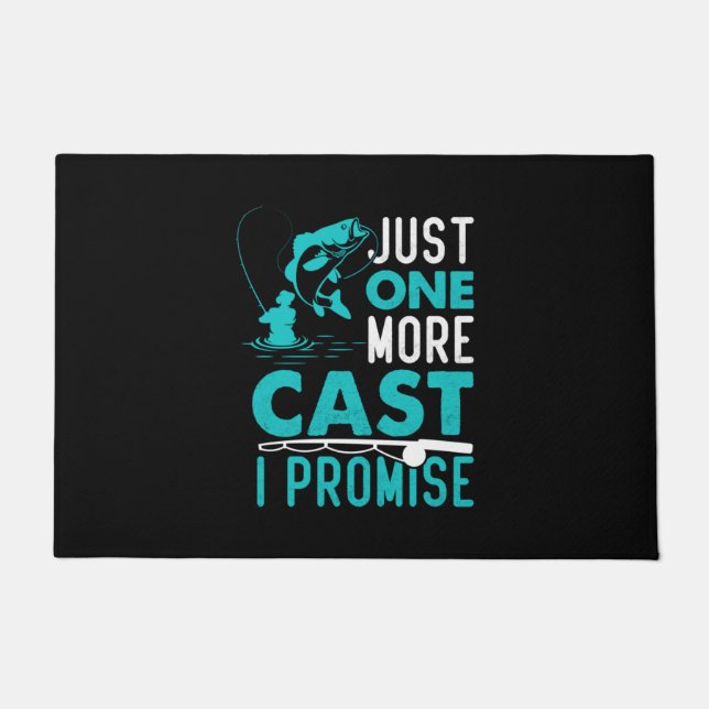 Paillasson Fisher Cadeau Juste Un Poisson De Plus Je Promets (Devant)