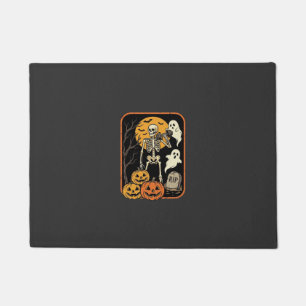 Paillasson Fitness Halloween squelette fantôme citrouille Wor
