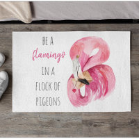 Flamant rose Aquarelle Exotique Rose Moderne Avec