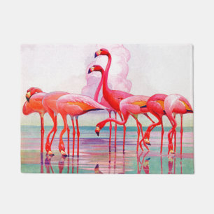 Paillasson Flamants roses roses par Francis Lee Jaques