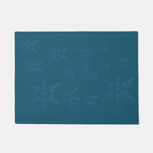 Paillasson Flèche de neige bleu foncé (Devant)