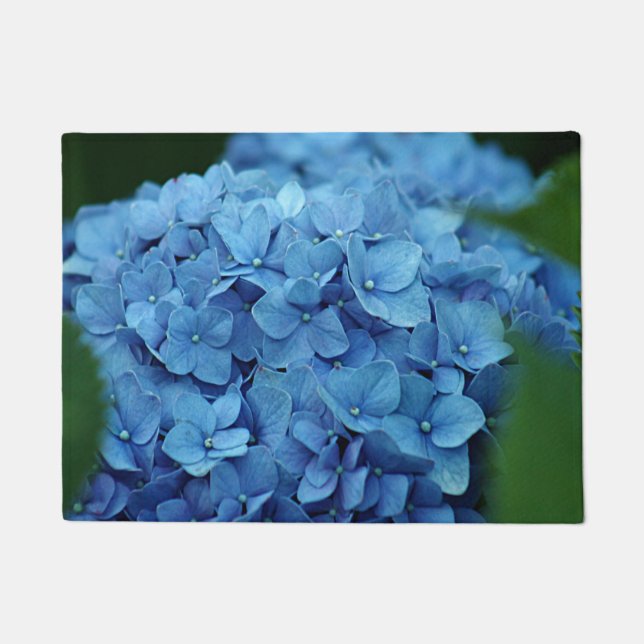 Paillasson Fleur bleue d'hortensia (Devant)