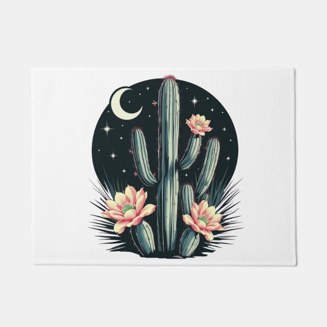 Paillasson Fleur de cactus nocturne (Devant)