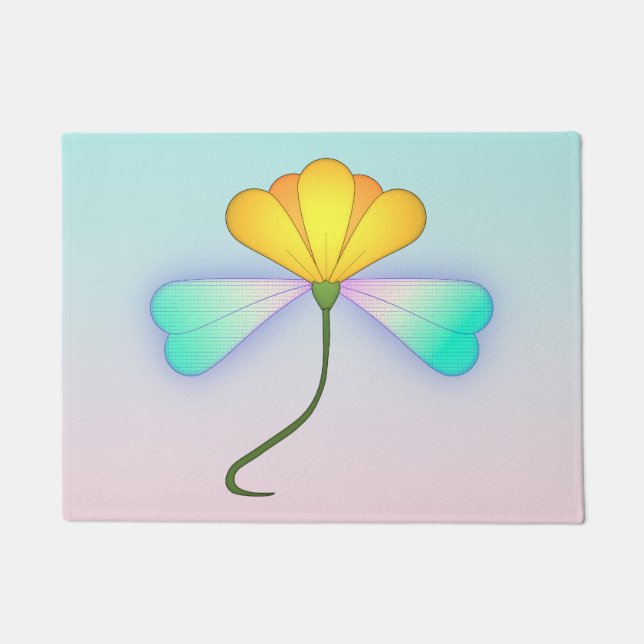 Paillasson Fleur de dragon iridescent (Devant)
