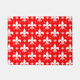 Paillasson Fleur de lis rouge Motif