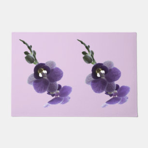 Paillasson Fleur d'orchidées pourpres,