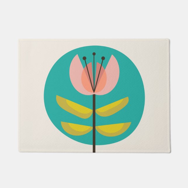 Paillasson Fleur du Moyen-siècle (Devant)