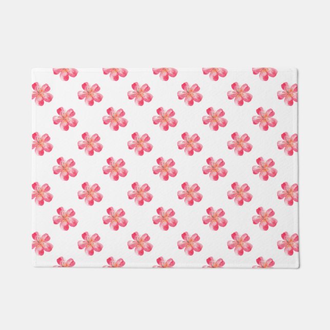 Paillasson Fleur rose Tropical (Devant)