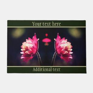 Paillasson Fleur Rouge Dans La Lumière Du Soleil Fermer Perso