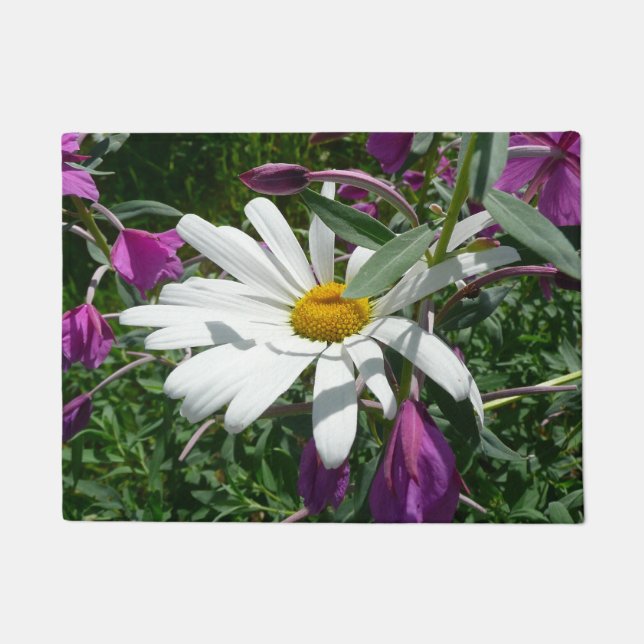 Paillasson Fleur sauvage Daisy et Fireweed (Devant)