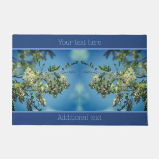 Paillasson Fleurs de Criquet blanc Personnalisées