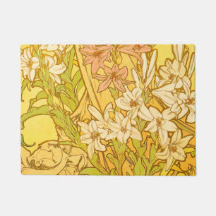 Paillasson Fleurs de lys Art nouveau d'Alphonse Mucha