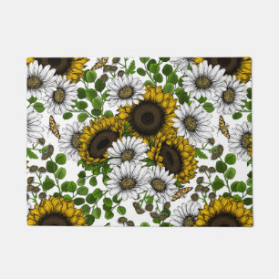 Paillasson Fleurs de soleil et marguerites, jardin d'été 3