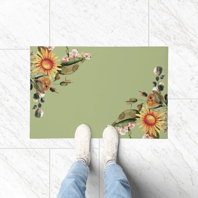 Paillasson Fleurs d'été et d'automne  (Intérieur)