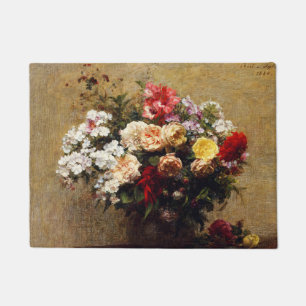 Paillasson Fleurs d'été vintages par Henri Fantin-Latour