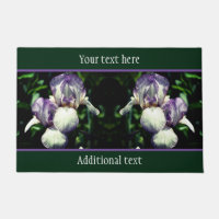 Fleurs Iris Portées En Violet Et Blanc Personnalis