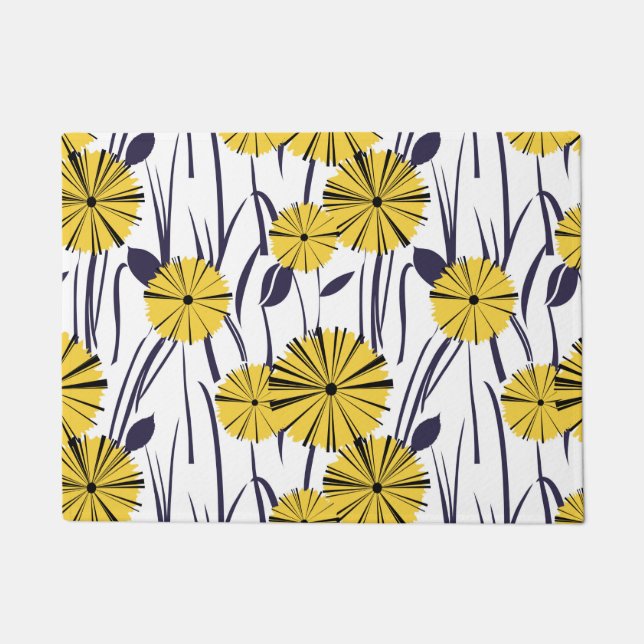 Paillasson Fleurs jaunes (Devant)