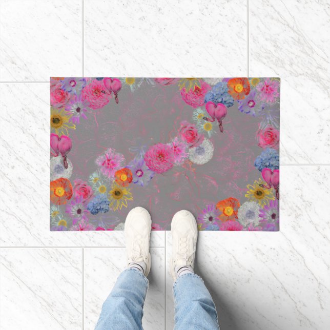Paillasson Fleurs mixtes dans l'art moderne (Intérieur)