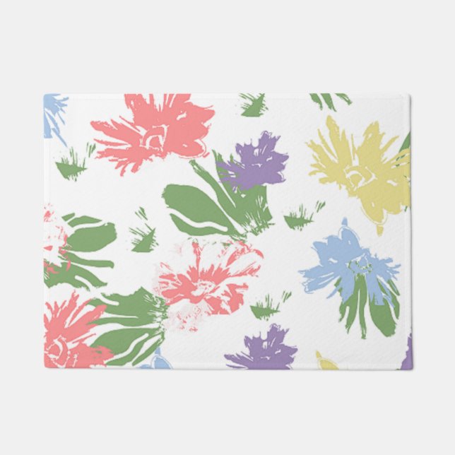 Paillasson Fleurs Pastel dansantes (Devant)