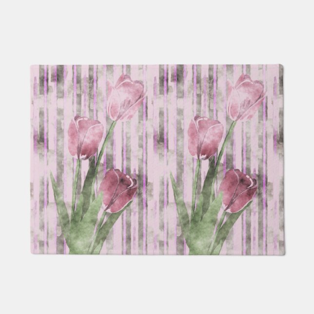 Paillasson Fleurs Porte Mat (Devant)