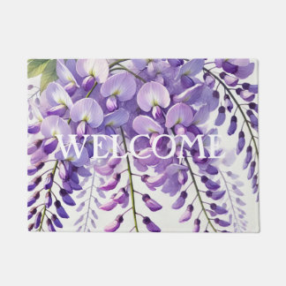 Paillasson Fleurs violettes de la Wisteria Nature Florale