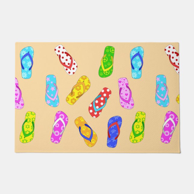 Paillasson Flip Flops Motif Welcome Beach House (Devant)
