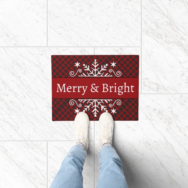 Paillasson flocon de neige Plaid Merry & Bright  (Intérieur)