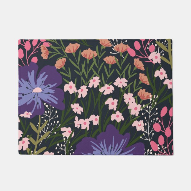 Paillasson Floral Et Glamour Motif Sans Seamless Couleur Natu (Devant)