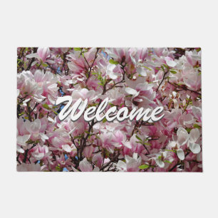 Paillasson Floral rose violet moderne Accueil professionnel