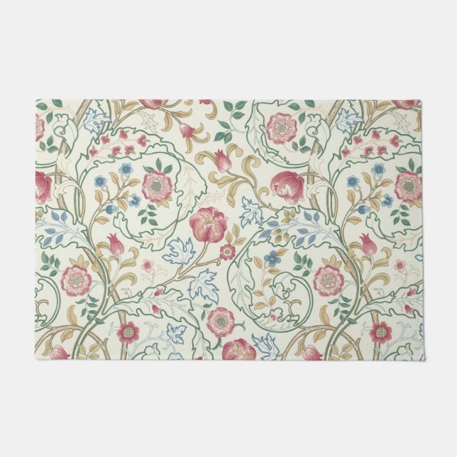 Paillasson Flore, motifs floraux, William Morris (Devant)
