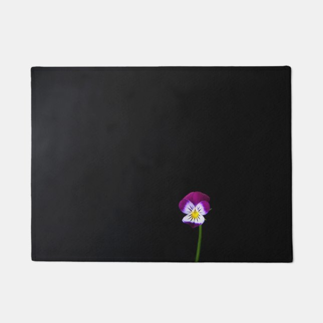 Paillasson Flore violette dmcnm (Devant)