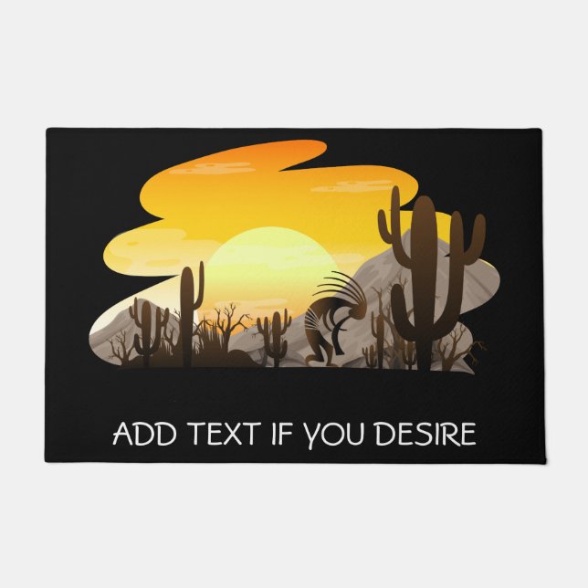 Paillasson Flûte sud-ouest Jouer Kokopelli Doormat (Devant)