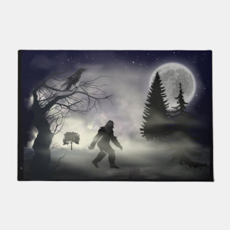 Paillasson Forêt de Foggy - Corbeau et Sasquatch de Bigfoot