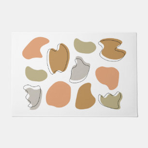 Paillasson Formes Pastel Abstraites modernes