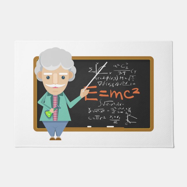 Paillasson Formule EMC2 pour les enseignants en sciences (Devant)