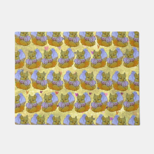 Paillasson Fox named Dice (Devant)