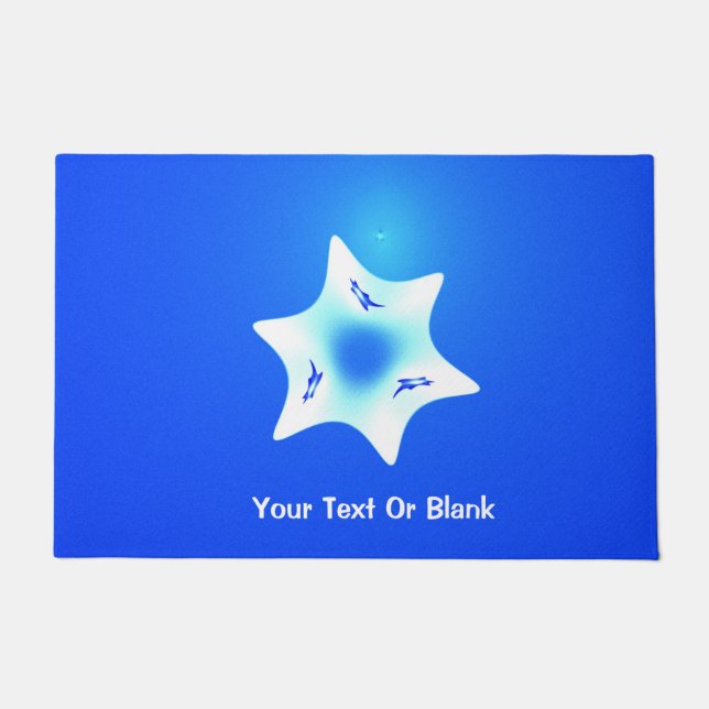 Paillasson Fractal Magen Lavan (Étoile blanche) (Devant)