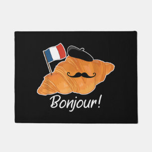 Paillasson Français Croissant Lover France Drapeau Francophil