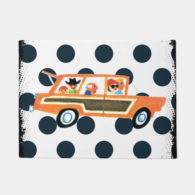 Paillasson Frapper la route ouverte 4 (Devant)