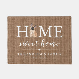 Paillasson French Bulldog Home Sweet Home Doormat